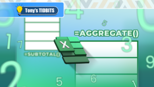 ไม่ใช้ SUBTOTAL, ใช้ AGGREGATE แทน