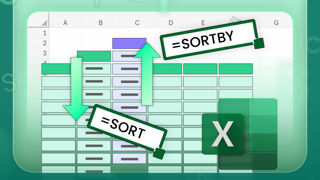 SORT, SORTBY, Microsoft Excel, เปรียบเทียบ, การใช้งาน