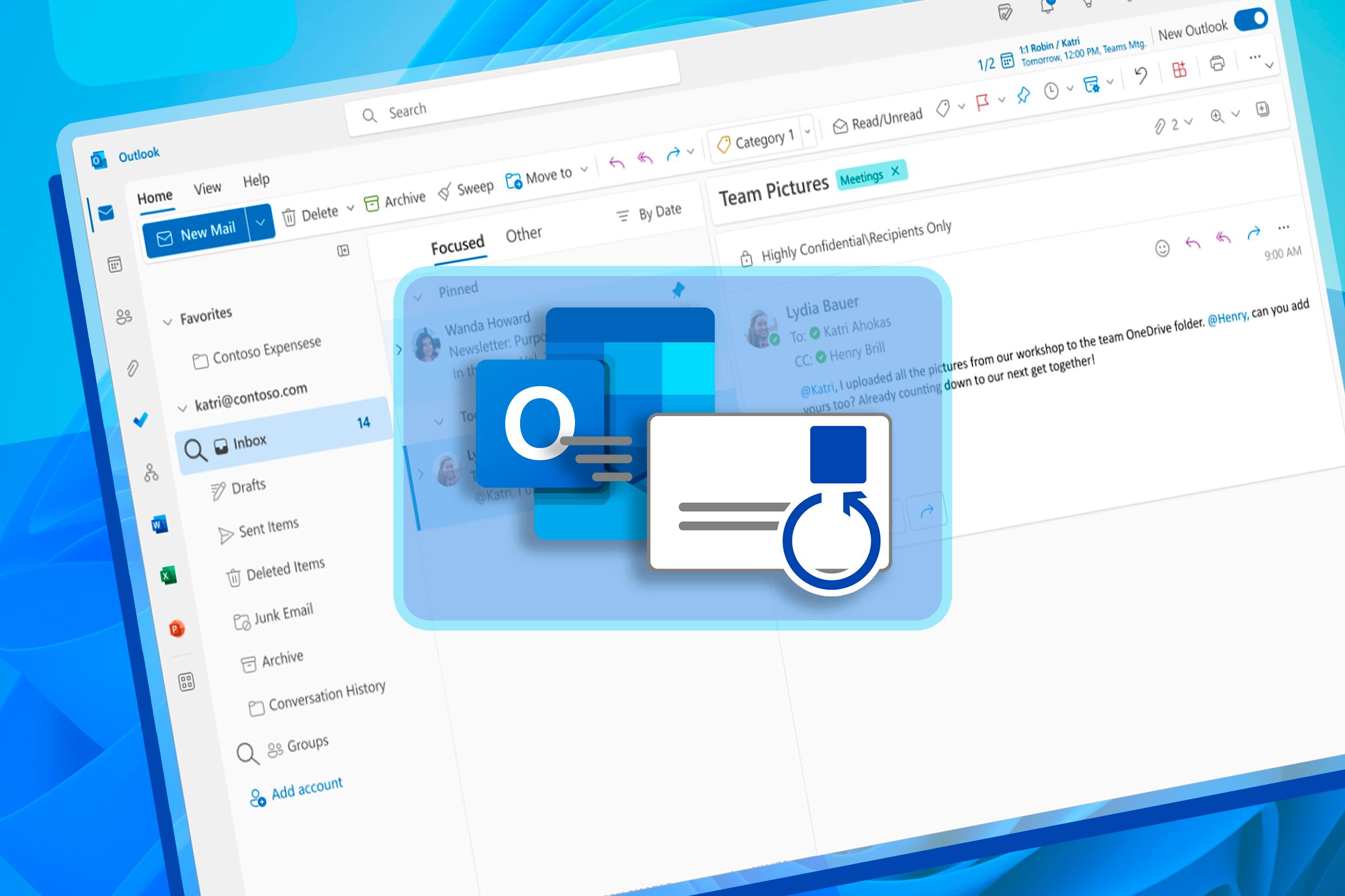 ไม่ส่งอีเมลล่าช้า, ฟีเจอร์ Outlook Web